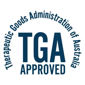 Logo TGA Approved, Therapeutic Goods Administration of Australia
